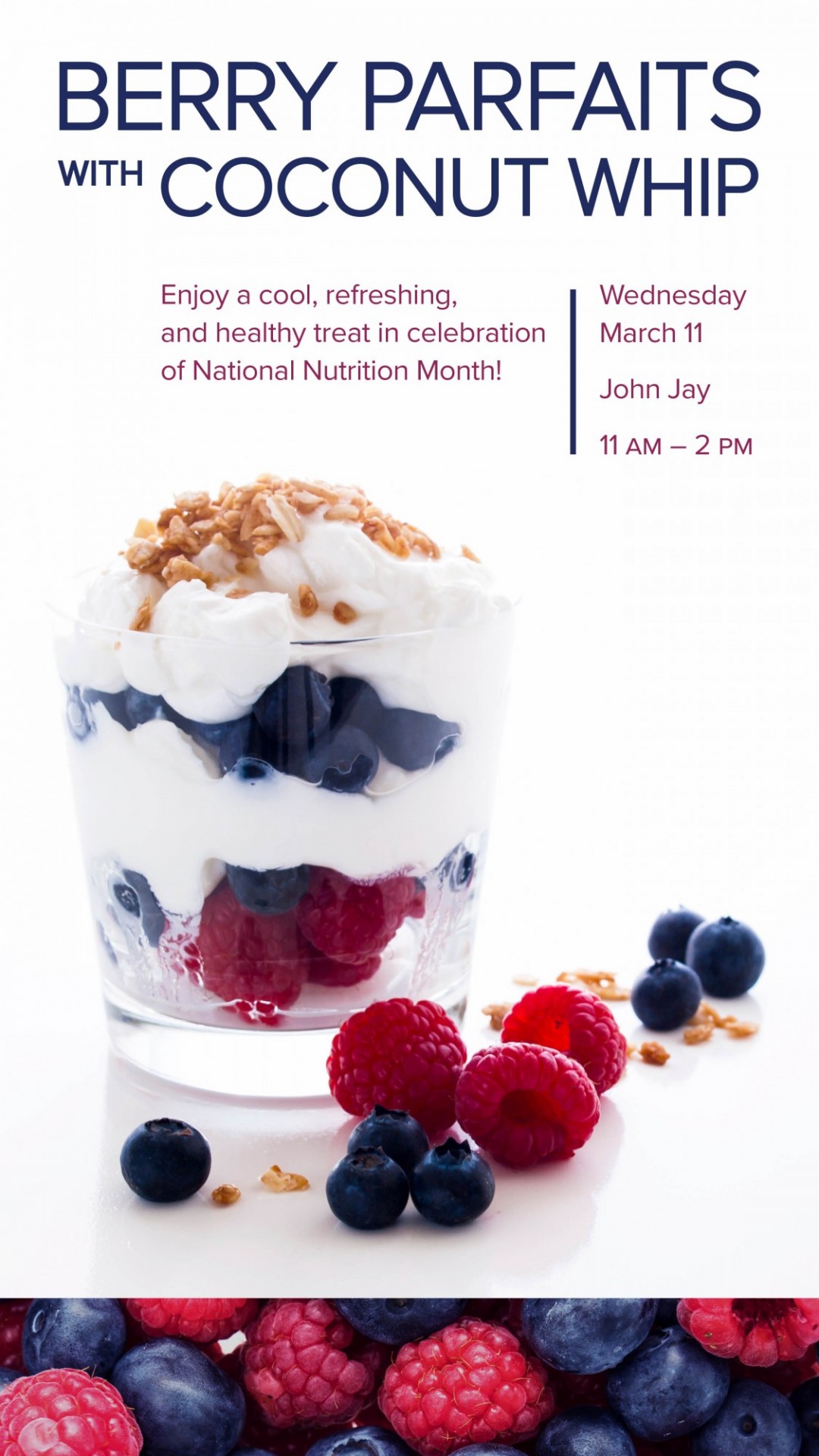 Enjoy a cool, refreshing, and healthy treat in celebration of National Nutrition Month!