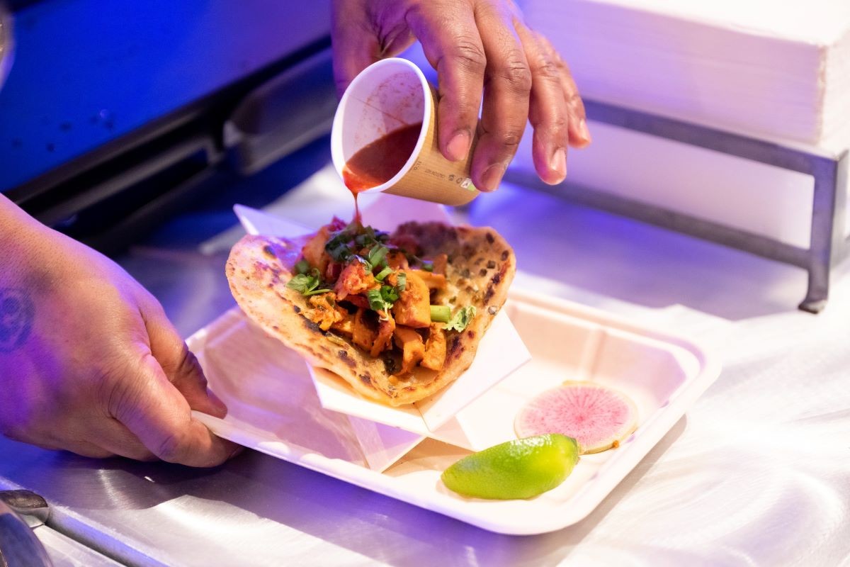 Korean-style birria taco Korean-style birria taco