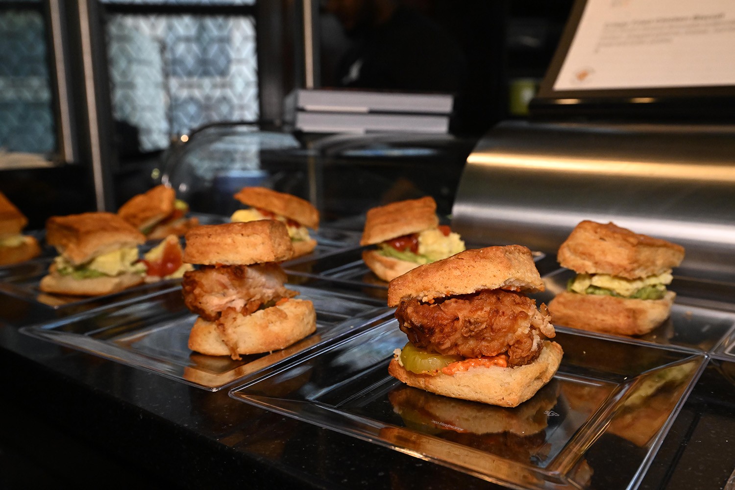 Chicken biscuit sandwiches