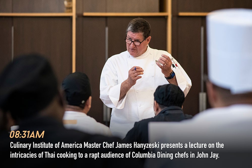 CIA Master Chef James Hanyzeski presents a lecture