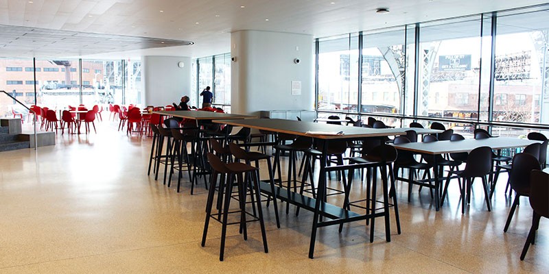 Seating area in Robert Smith Dining Hall