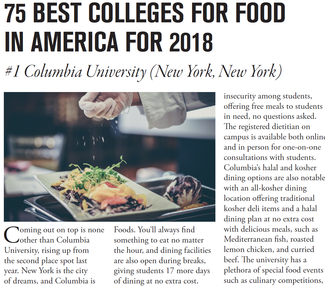 Columbia Dining