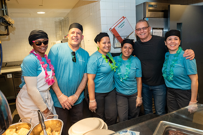 Ferris staff pose with Chef Robert Irvine