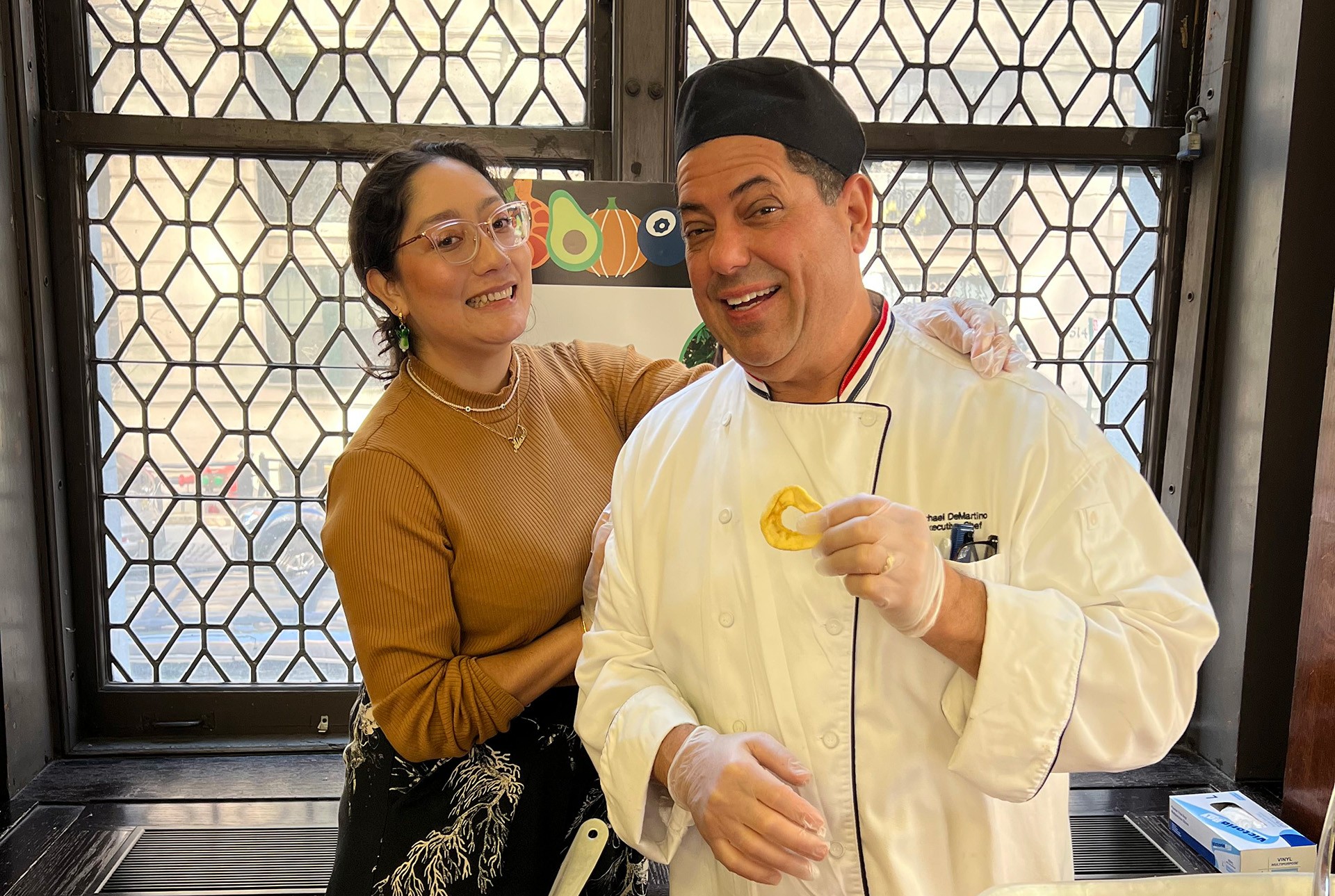 Alexa Gandara and Chef Mike