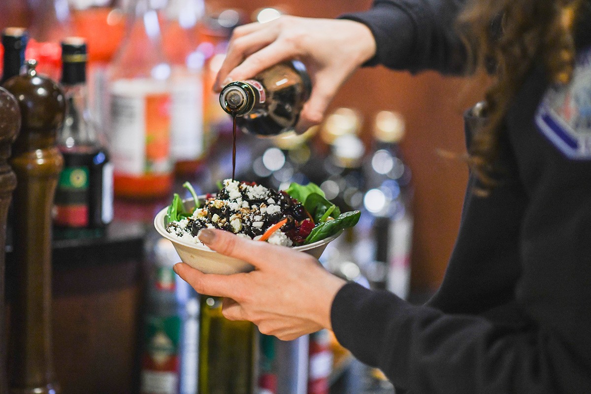 A bowl of salad