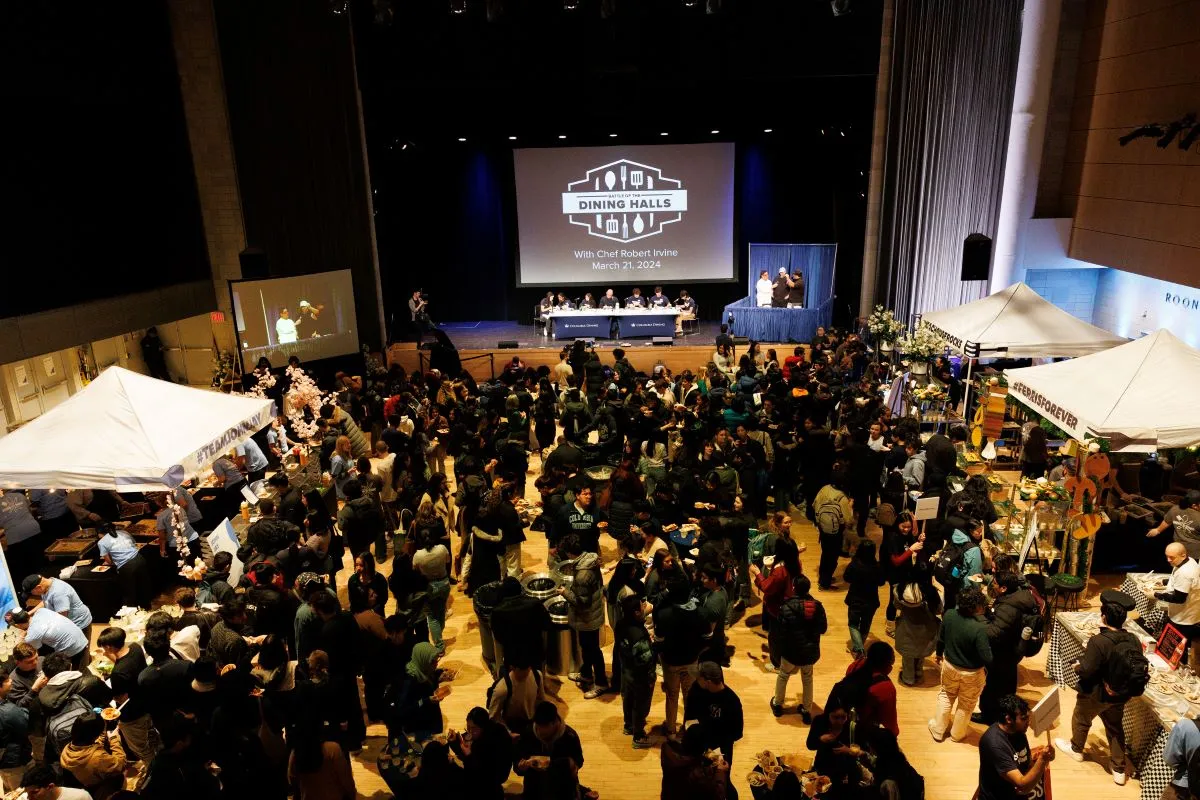 Hundreds of students in Lerner Auditorium for Battle of the Dining Halls 2024