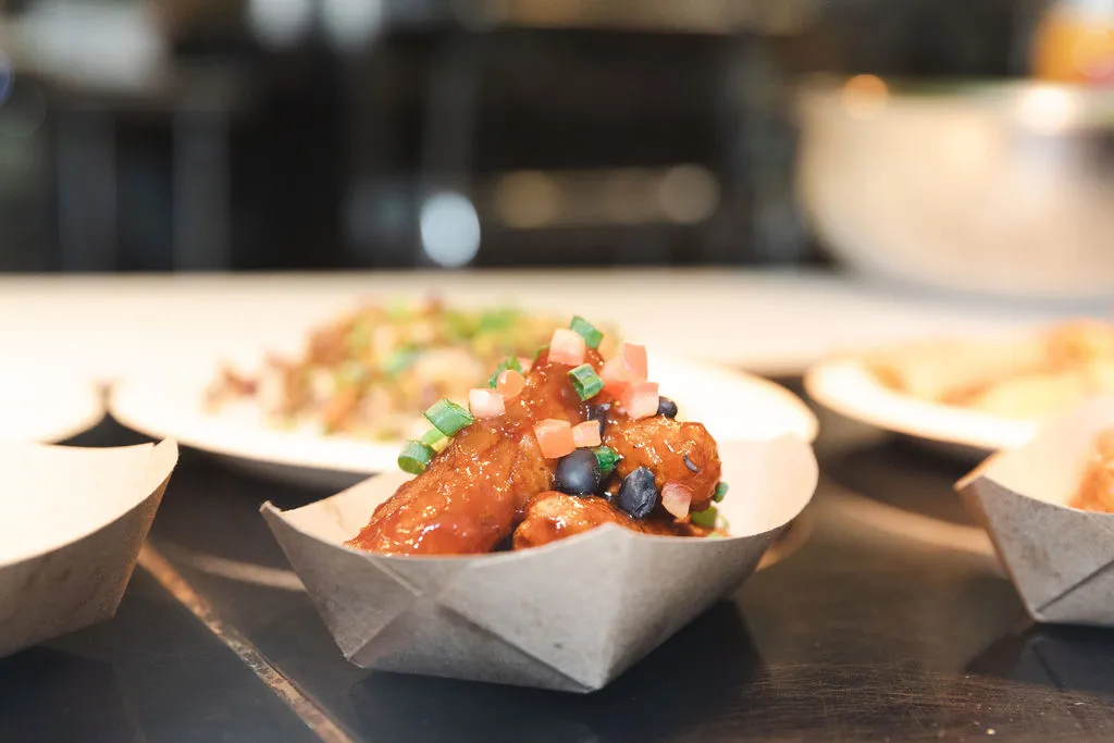 Beyond Chicken tenders in Frank’s Red Hot Sauce