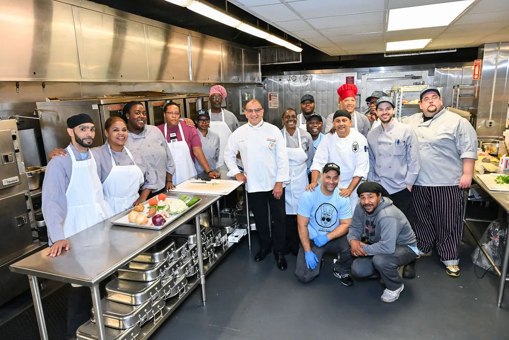 The John Jay team with Chef Phil from the CIA