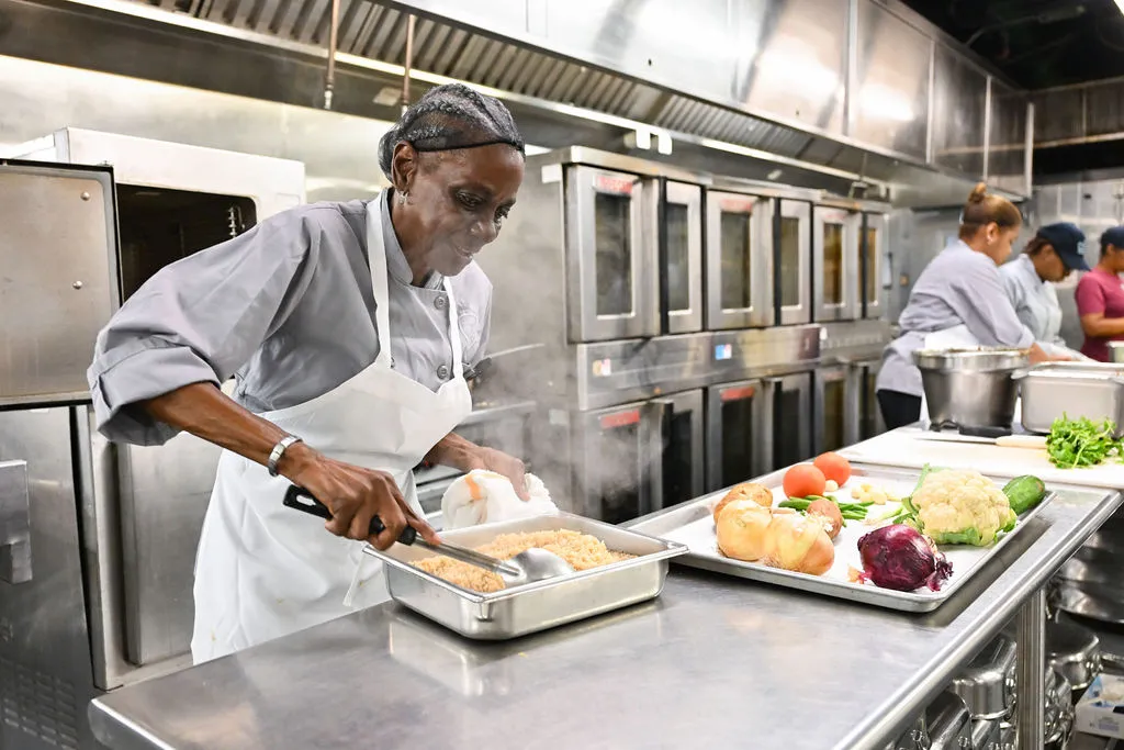Culinary team at work in the kitchen