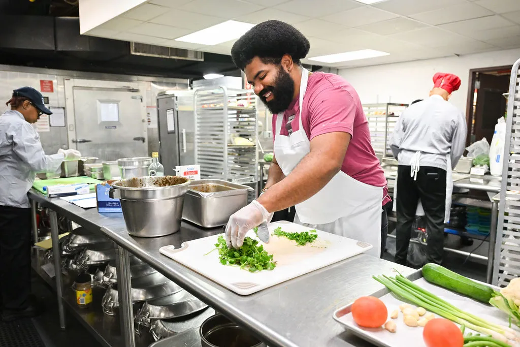 The culinary team at work in the kitchen