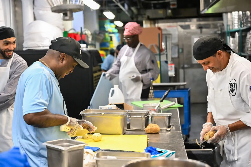 Chefs working in the kitchen