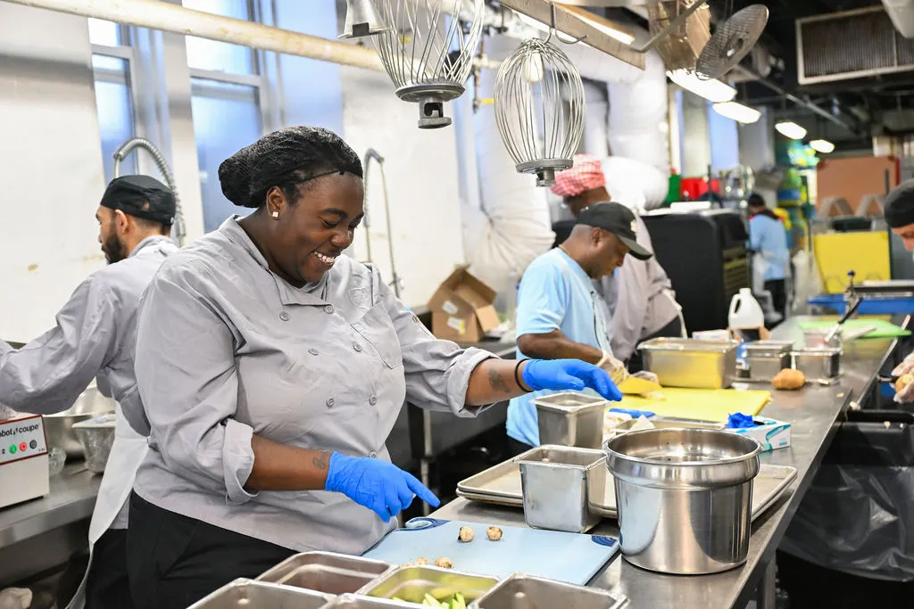 Chefs working in the kitchen