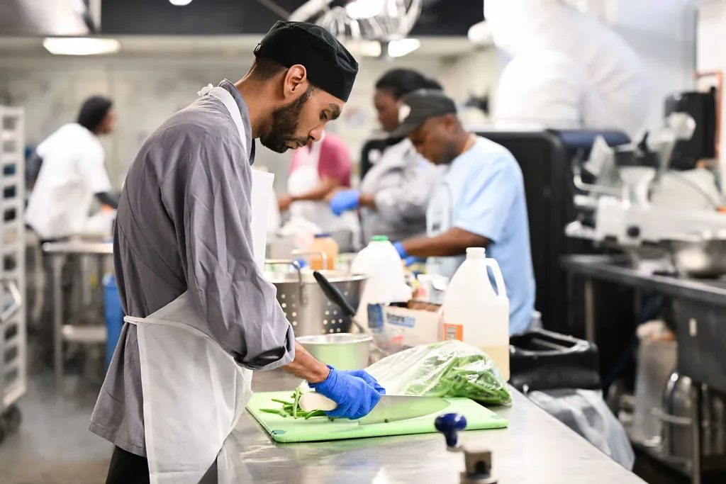 Chefs working in the kitchen