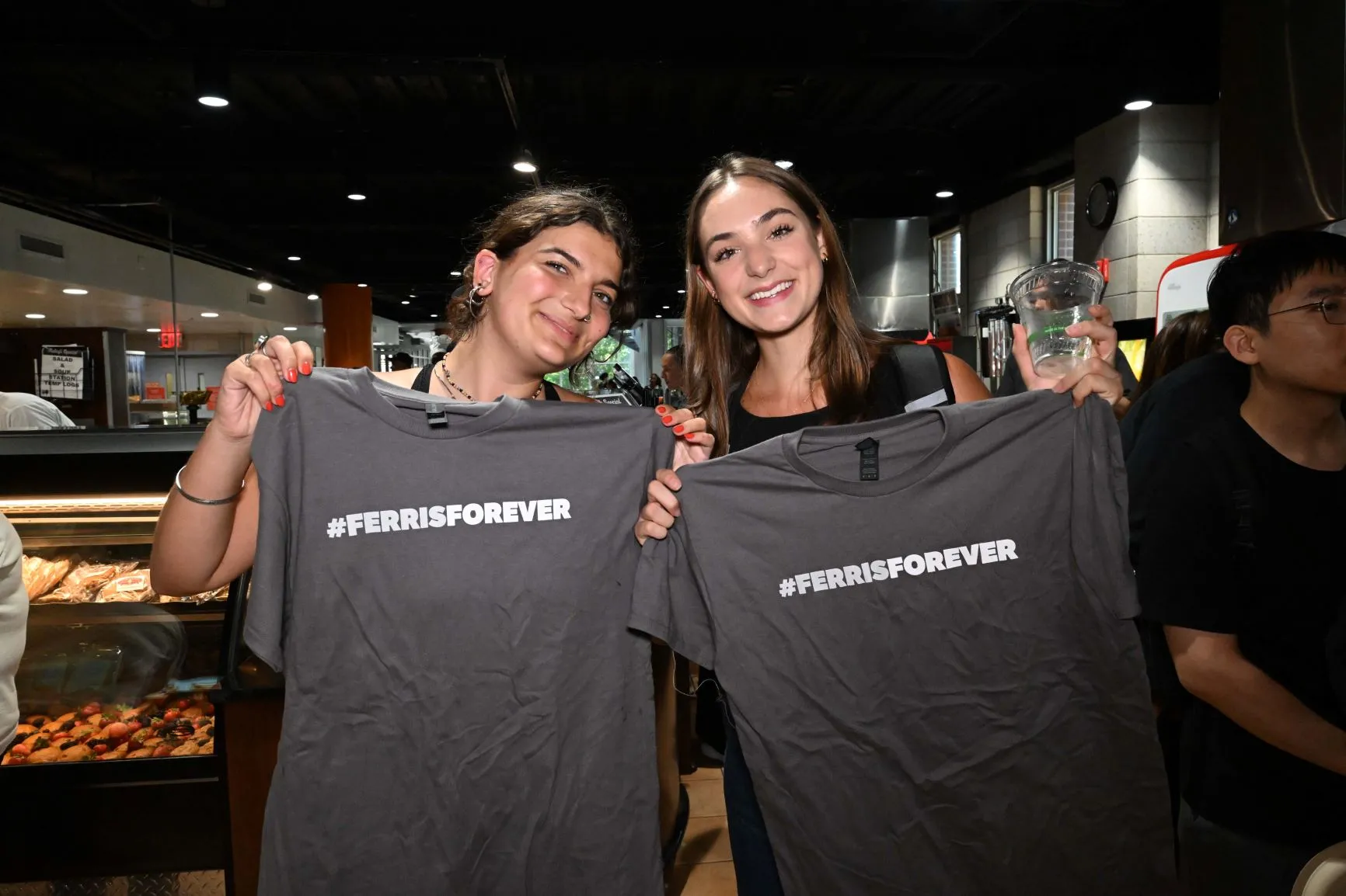 Students received giveaways like aprons and #FerrisForever t-shirts