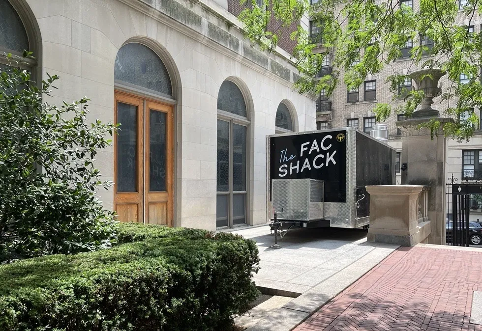 Fac Shack's new location: right next to John Jay gates