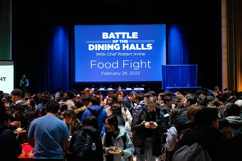 Lerner auditorium full of students