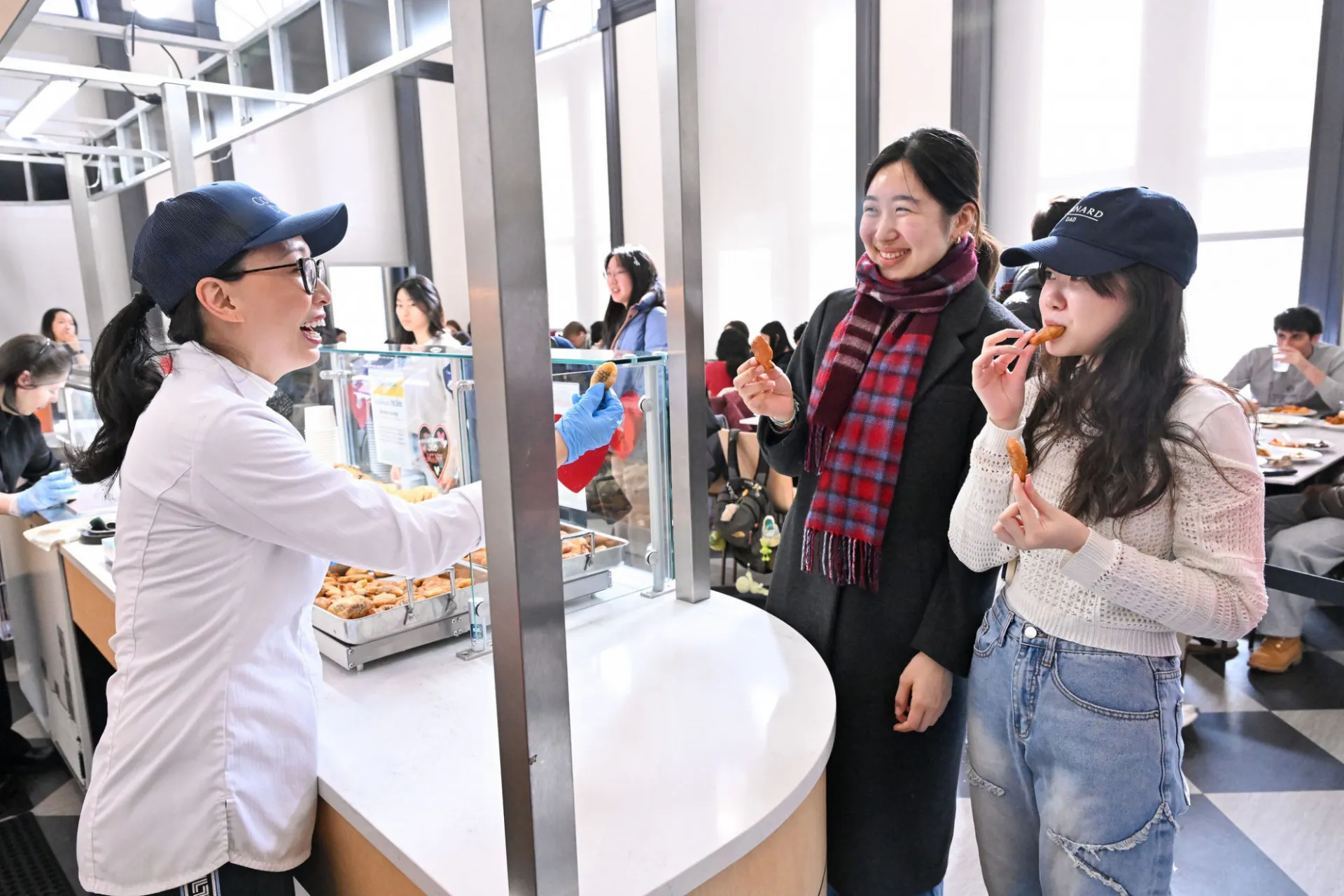 The Columbia Dining team prepared a number of dishes from Chef Joo's cookbook