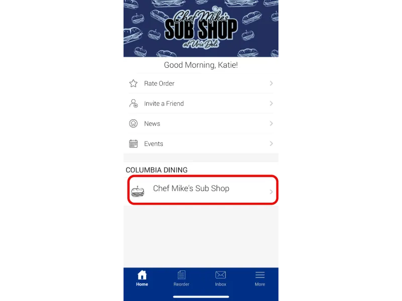 Select Chef Mike's Sub Shop