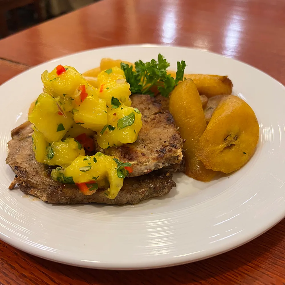 Jerk pork chops