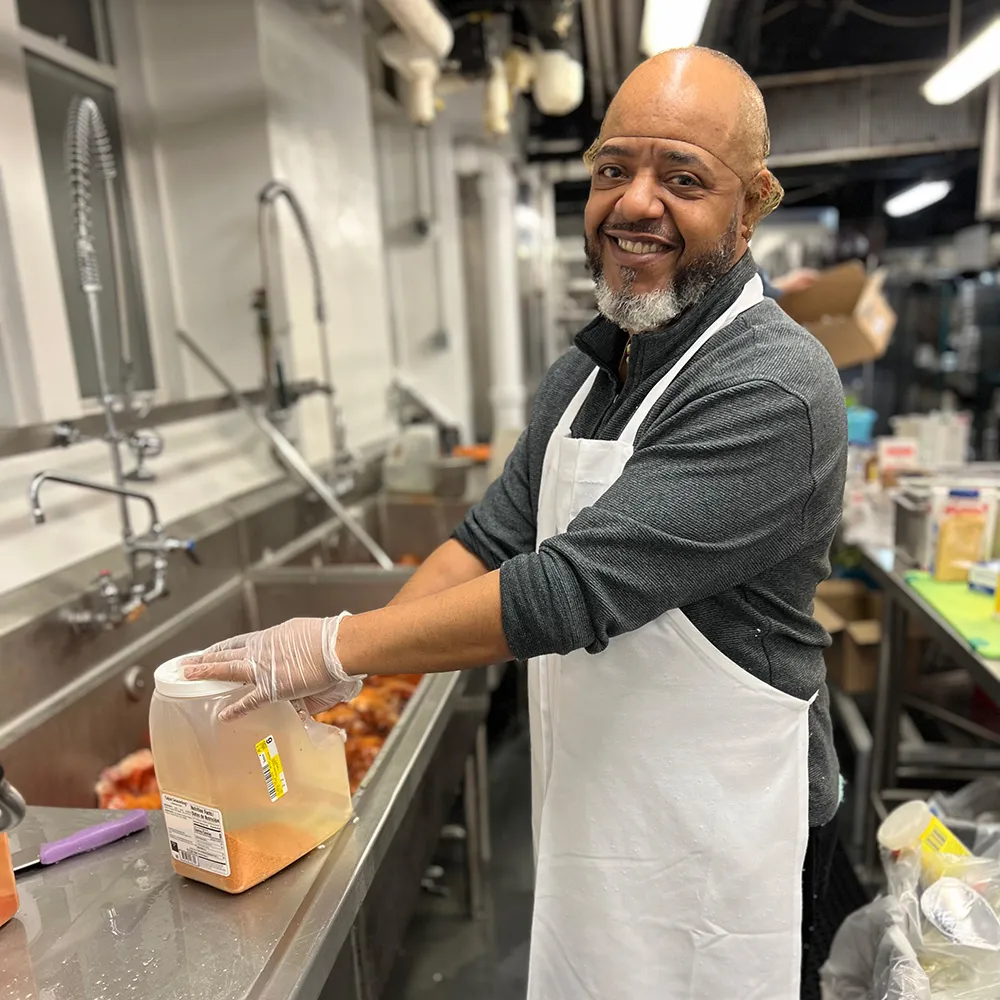 Marc in the kitchen