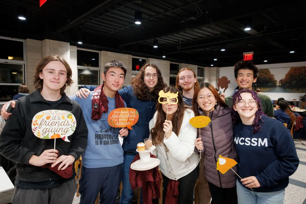 Students posing for a photo
