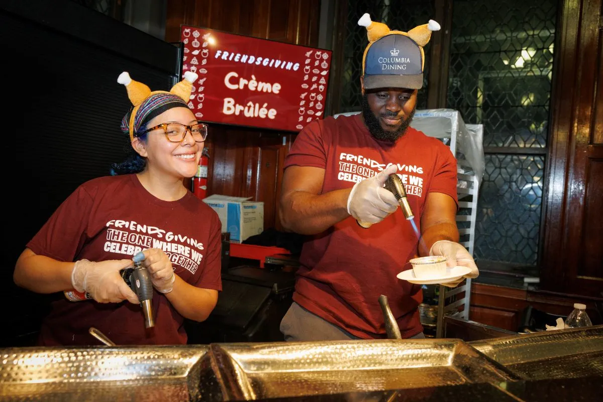 Staff working at the event