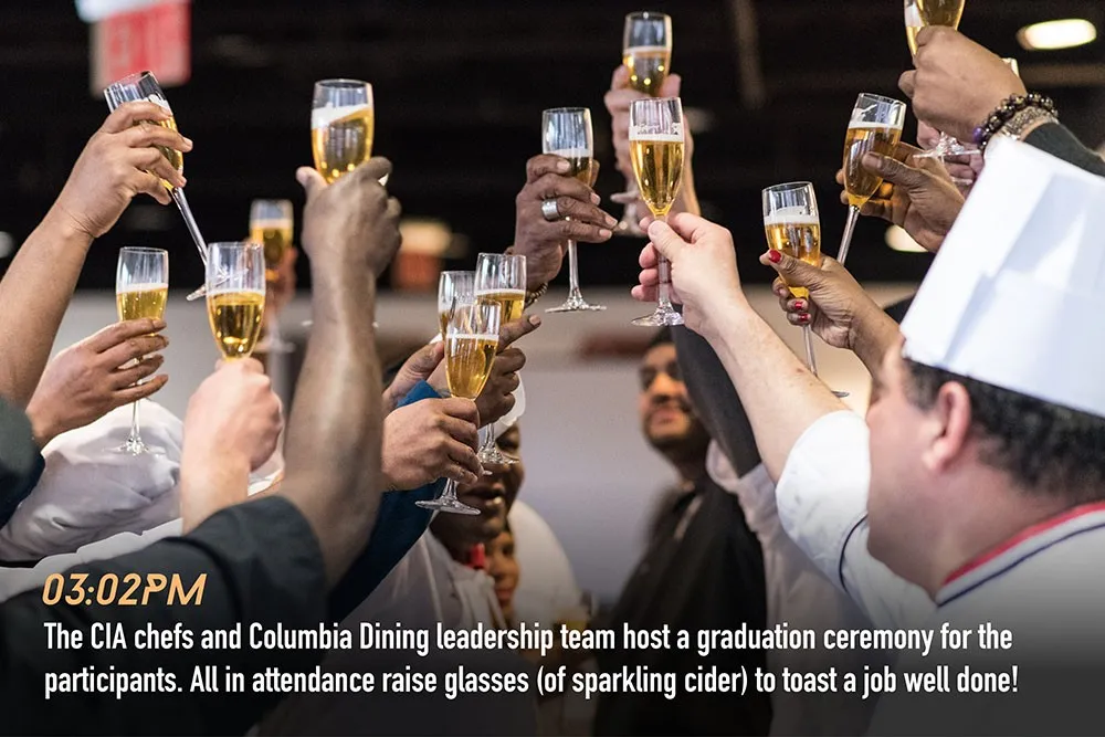 A toast to the graduating participants