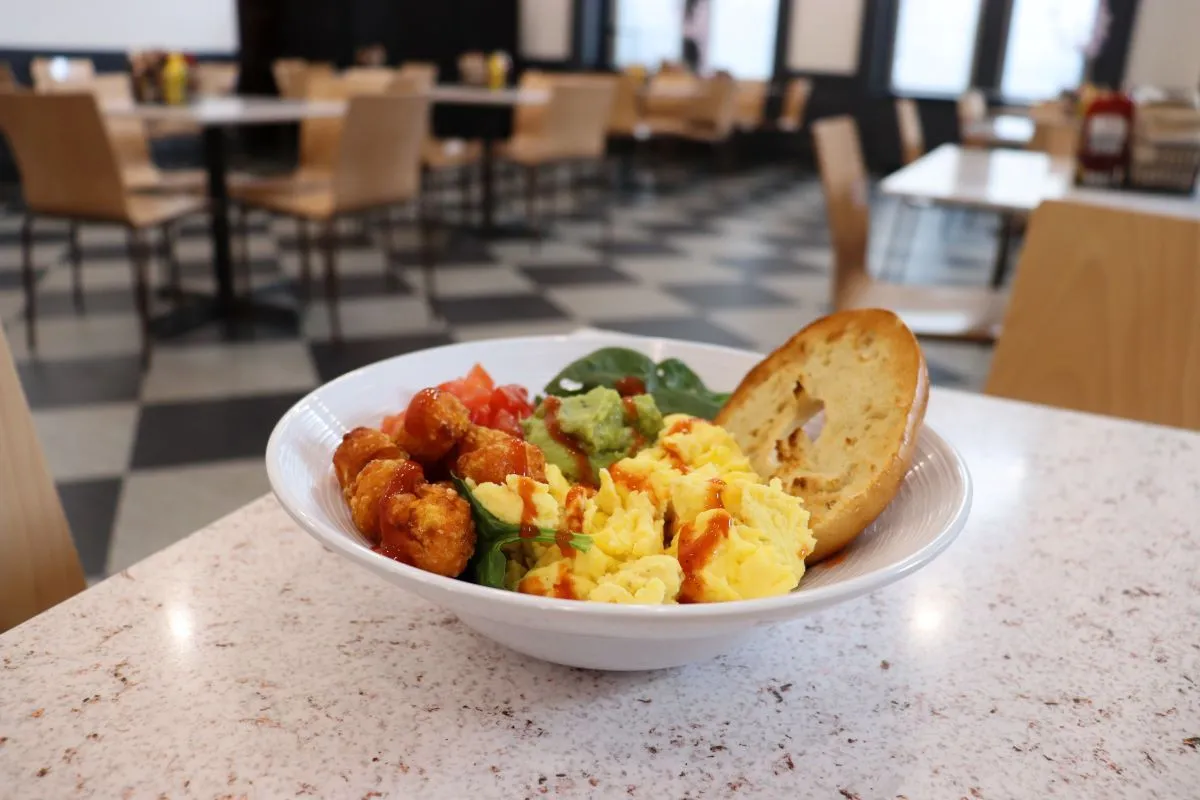 a plate of food in king's table
