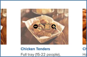 Select items to order