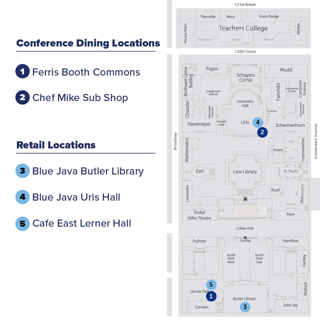 Conference 2024 dining locations