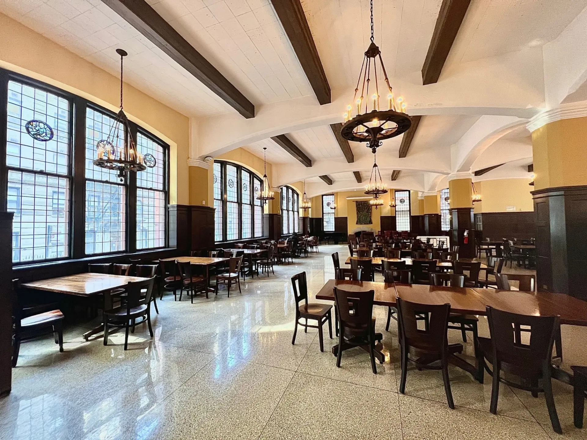 Grace dodge dining hall seating area