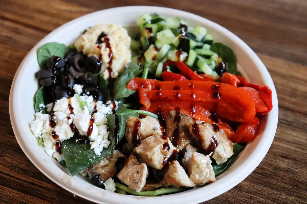 Colorful salad bowl