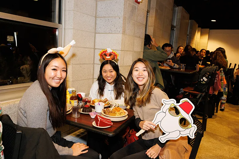 Three students in Ferris