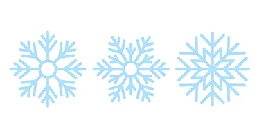 3 snowflakes