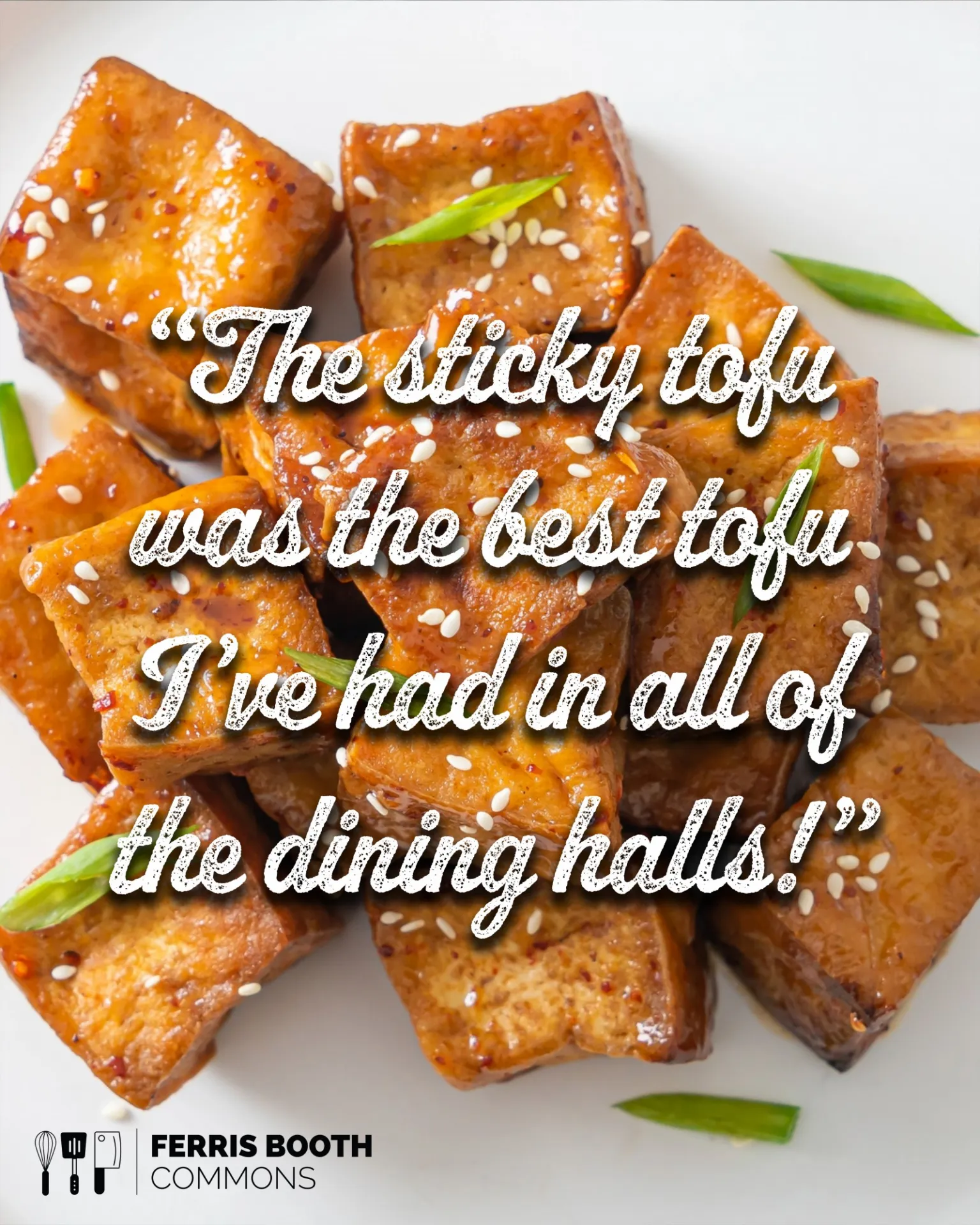 the sticky tofu is the best tofu